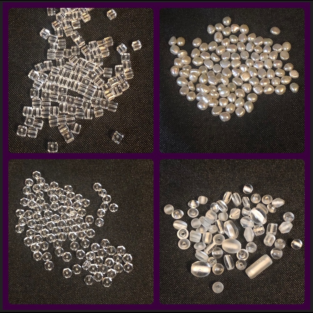 💥💥 SOLD💥💥Various  Black and Clear Beads Lot 20